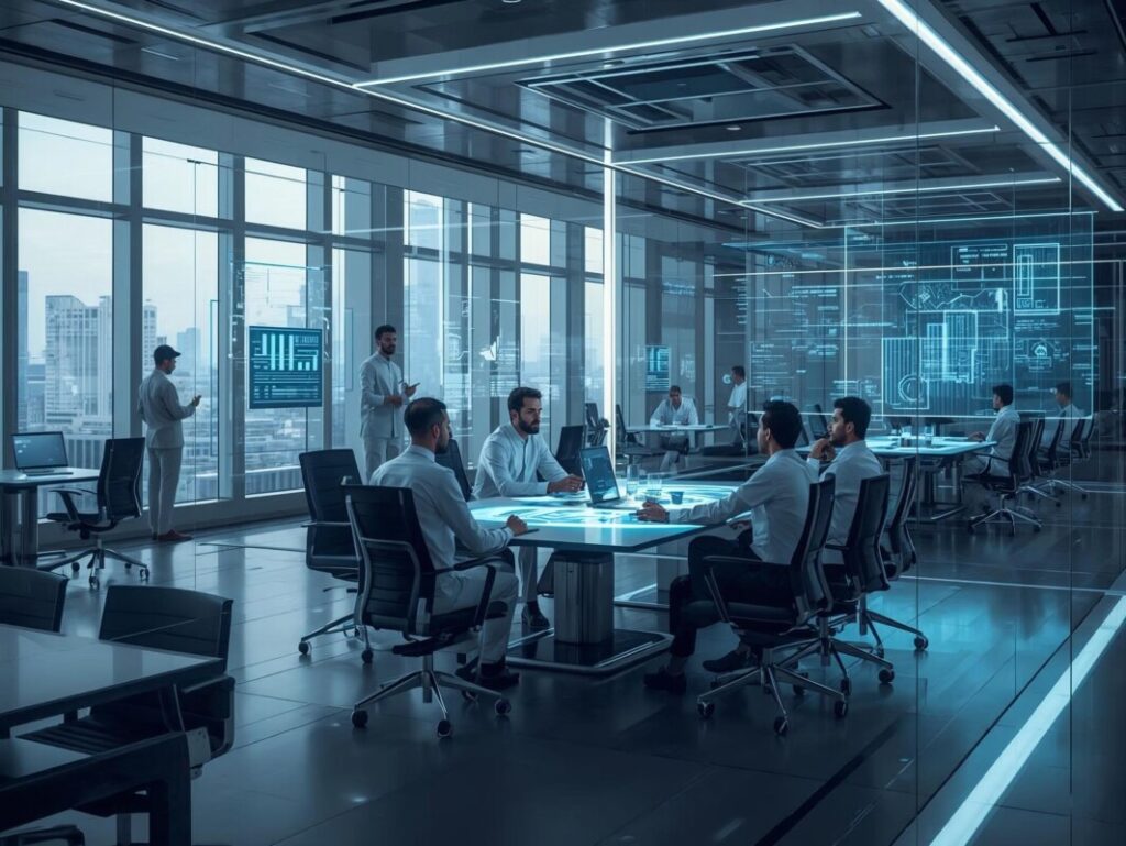Futuristic modern office